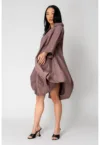 Rochie larga tip camasa Rose Dust 15537
