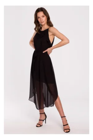 Rochie legata in jurul gatului - negru