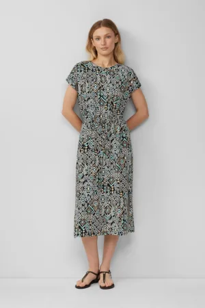 Rochie lejera cu imprimeu geometric
