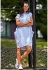 Rochie lejera cu maneci scurte si buzunare mari