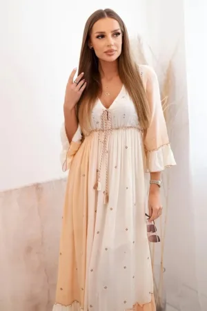 Rochie lejera cu maneci trei sferturi -
