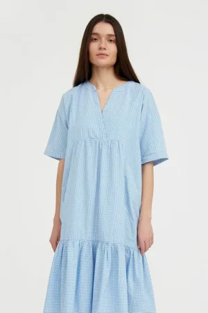 Rochie lejera cu model in carouri