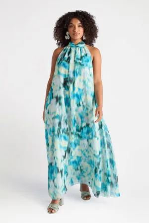 Rochie lejera cu model tie-dye