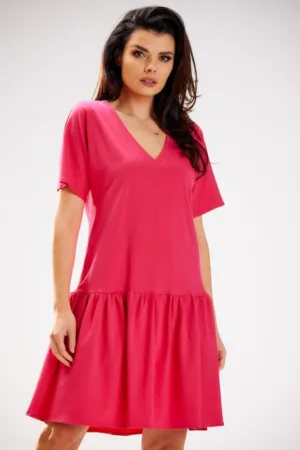 Rochie lejera - cu volane -