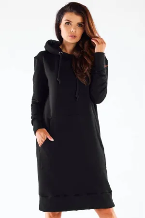 Rochie lejera de bumbac cu gluga