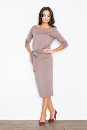 Rochie lejera - maro - viscoza