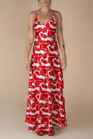 Rochie lunga A line model floral