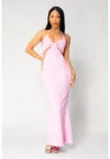 Rochie lunga Grace Pink 17848