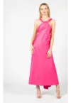 Rochie lunga cu aspect satinat - 38