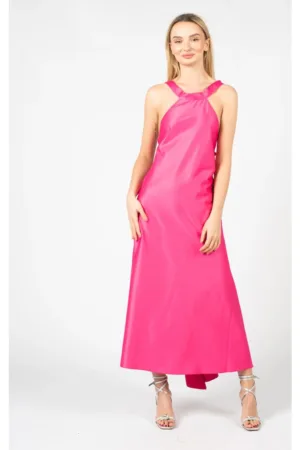 Rochie lunga cu aspect satinat - 38
