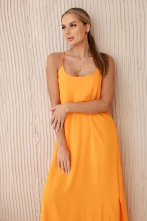 Rochie lunga cu bretele -
