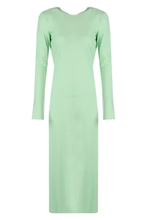 Rochie lunga cu decupaj la spate - 36