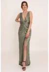 Rochie lunga cu detaliu rasucit Amour