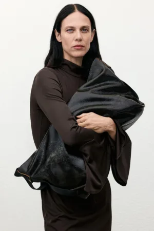 Rochie lunga cu guler mediu