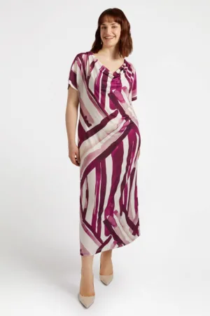 Rochie lunga cu imprimeu