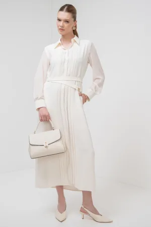 Rochie lunga cu maneci lungi
