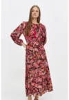 Rochie lunga cu model paisley