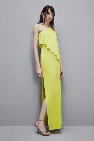 Rochie lunga cu umarul gol