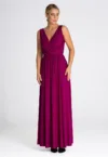 Rochie lunga eleganta -  fara maneci - poliester - violet