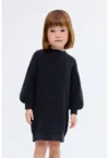 Rochie lunga tricotata din bumbac