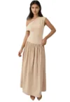 Rochie maxi -  Bej - Textil