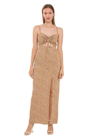 Rochie maxi -  Bej - Viscoza