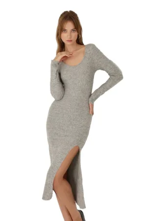 Rochie maxi -  Gri - Viscoza/Elastan