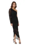 Rochie maxi slim fit cu un umar gol