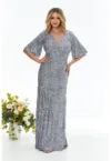Rochie maxi cu aplicatii cu paiete