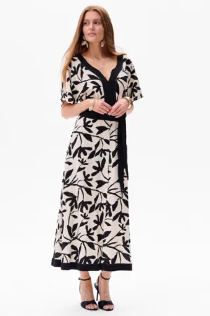 Rochie maxi cu cordon in talie Smarti Lino