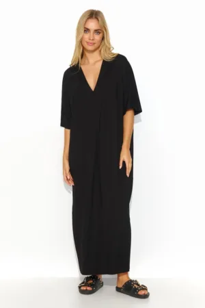 Rochie maxi cu croiala supradimensionata