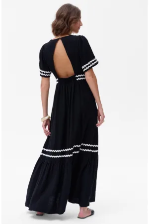 Rochie maxi cu decupaj in spate Stella