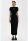 Rochie maxi cu decupaj pe spate - Negru