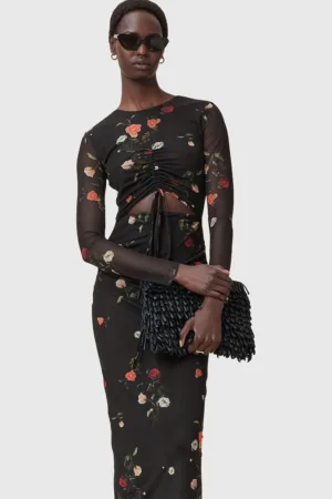 Rochie maxi cu design cu fronseuri Kathy