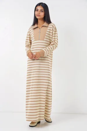 Rochie maxi  cu dungi