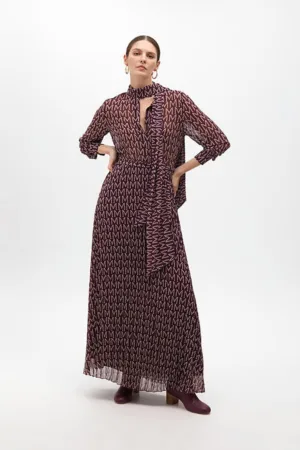 Rochie maxi cu imprimeu logo