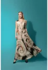 Rochie maxi cu imprimeu tie-dye