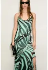 Rochie maxi cu imprimeu zebra