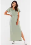 Rochie maxi cu insertie elastica