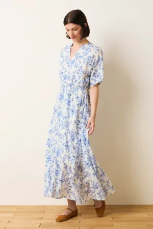 Rochie maxi cu maneci kimono