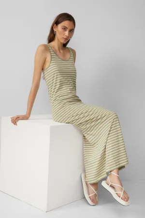 Rochie maxi cu model in dungi