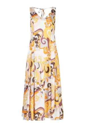 Rochie maxi cu motive baroce - M