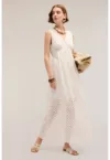 Rochie maxi cu perforatii