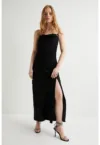 Rochie maxi cu slit adanc