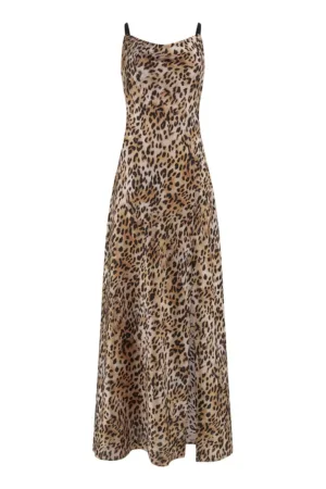 Rochie maxi cu slit frontal