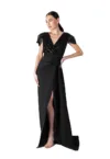 Rochie maxi cu slit lateral
