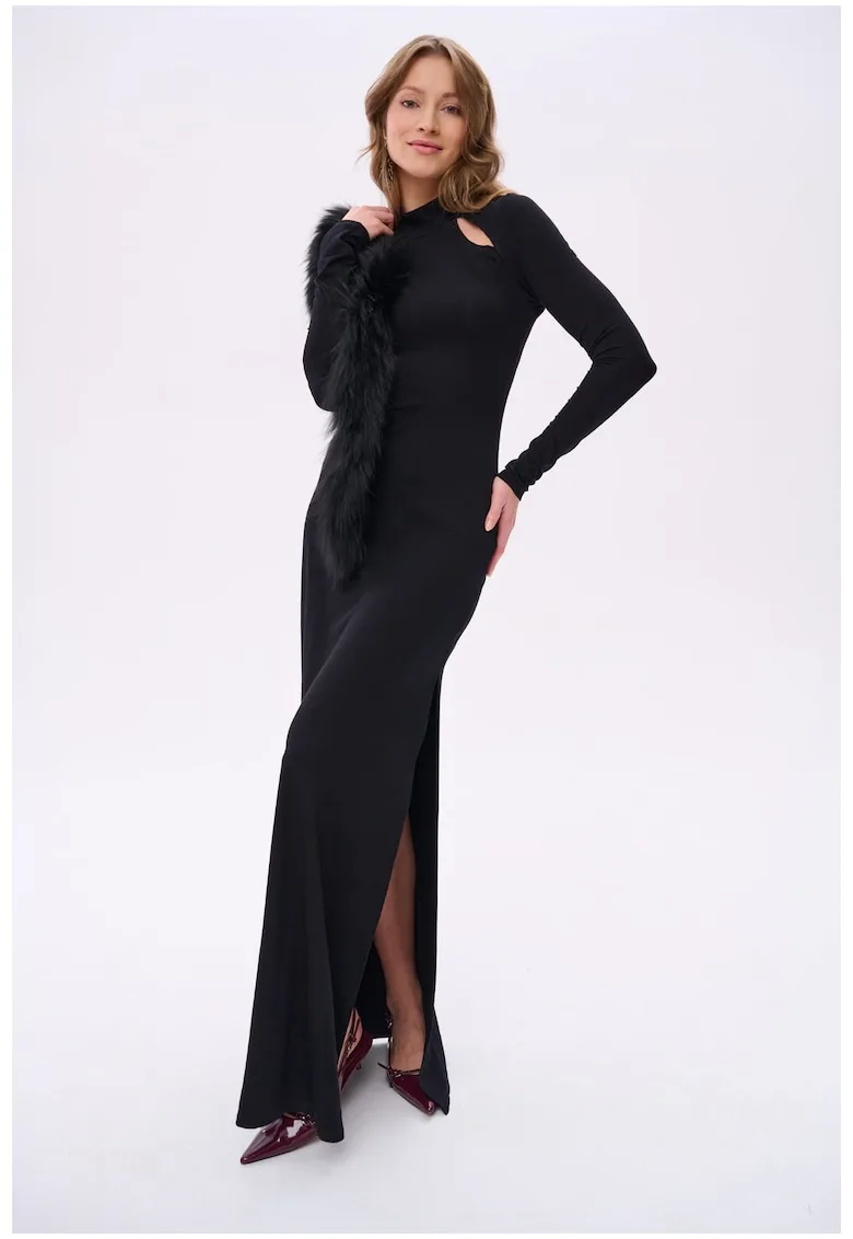 Rochie maxi cu spate decupat