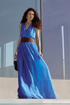 Rochie maxi cu talie elastica