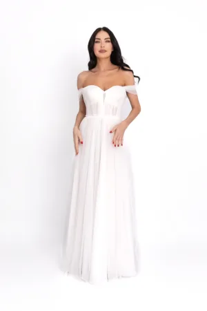 Rochie maxi cu tul