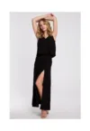 Rochie maxi cu volane